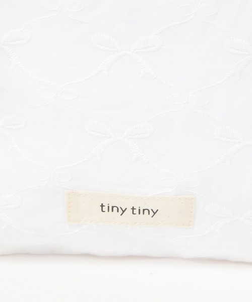 tiny tiny（ティニーティニー）の「レースリボン付きトートバッグ[tiny tiny(ティニーティニー)]（トートバッグ・レディース・ホワイト/ライトブルー・0）」の19枚目の写真
