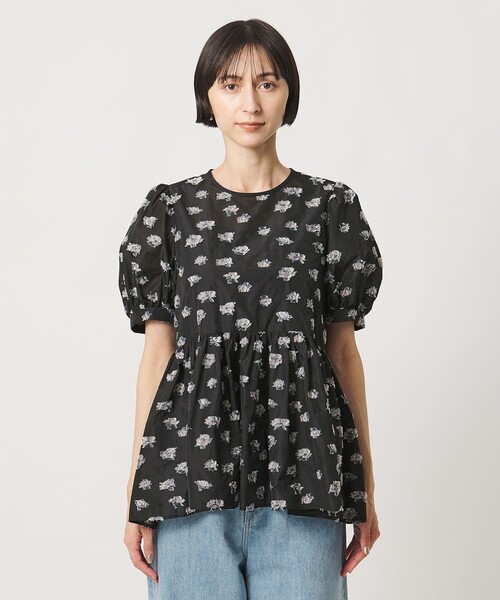 UNITED ARROWS(ユナイテッドアローズ)の「ブーケ カットジャガード ブラウス(シャツ/ブラウス・レディース・ネイビー/ブラック/その他1・FREE)」の13枚目の写真