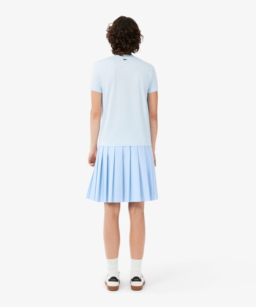 LACOSTE(ラコステ)の「プリーツミディスカート(スカート・レディース・オフホワイト/ライトブルー・38/36)」の6枚目の写真