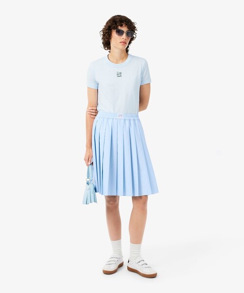 LACOSTE(ラコステ)の「プリーツミディスカート(スカート・レディース・オフホワイト/ライトブルー・38/36)」の11枚目の写真