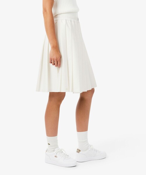 LACOSTE(ラコステ)の「プリーツミディスカート(スカート・レディース・オフホワイト/ライトブルー・38/36)」の14枚目の写真