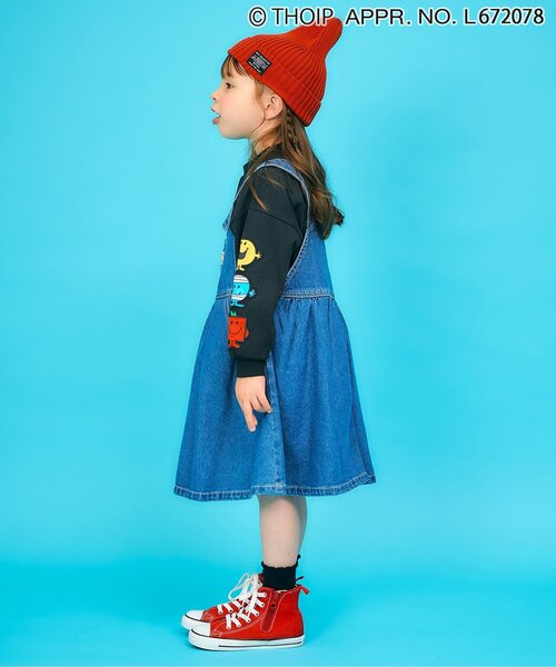 sanrio（サンリオ）の「MR.MEN LITTLE MISS　袖ワッペン長袖Tシャツ（Tシャツ/カットソー・キッズ・ブラック/オフホワイト・100/130/90/80/140/120/110）」の6枚目の写真