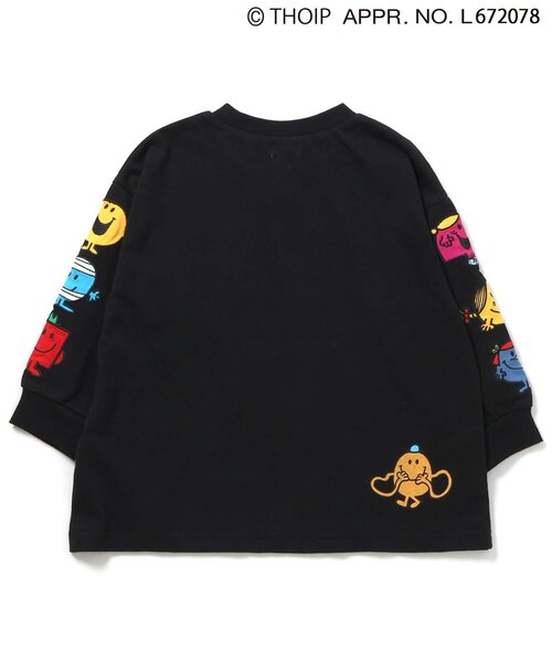 sanrio（サンリオ）の「MR.MEN LITTLE MISS　袖ワッペン長袖Tシャツ（Tシャツ/カットソー・キッズ・ブラック/オフホワイト・100/130/90/80/140/120/110）」の4枚目の写真