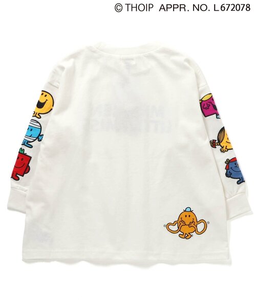 sanrio（サンリオ）の「MR.MEN LITTLE MISS　袖ワッペン長袖Tシャツ（Tシャツ/カットソー・キッズ・ブラック/オフホワイト・100/130/90/80/140/120/110）」の9枚目の写真