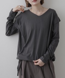 ショルダータックカットソー 長袖