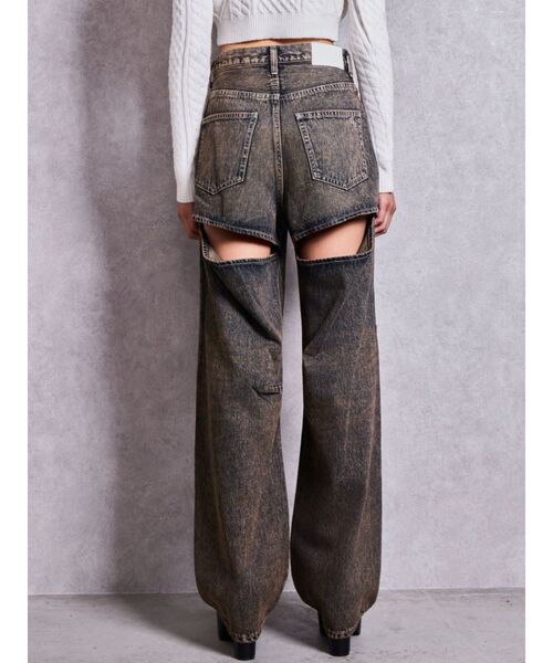 GYDA(ジェイダ)の「ハイウエストBACK OPEN BARREL LEGデニムパンツ(デニムパンツ・レディース・ブルー/インディゴブルー・MEDIUM/SMALL/X-SMALL)」の10枚目の写真