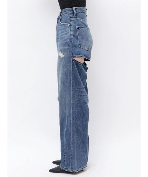 GYDA(ジェイダ)の「ハイウエストBACK OPEN BARREL LEGデニムパンツ(デニムパンツ・レディース・ブルー/インディゴブルー・MEDIUM/SMALL/X-SMALL)」の15枚目の写真
