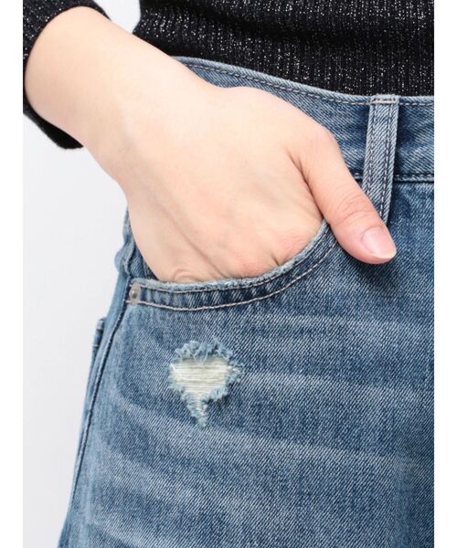 GYDA(ジェイダ)の「ハイウエストBACK OPEN BARREL LEGデニムパンツ(デニムパンツ・レディース・ブルー/インディゴブルー・MEDIUM/SMALL/X-SMALL)」の19枚目の写真