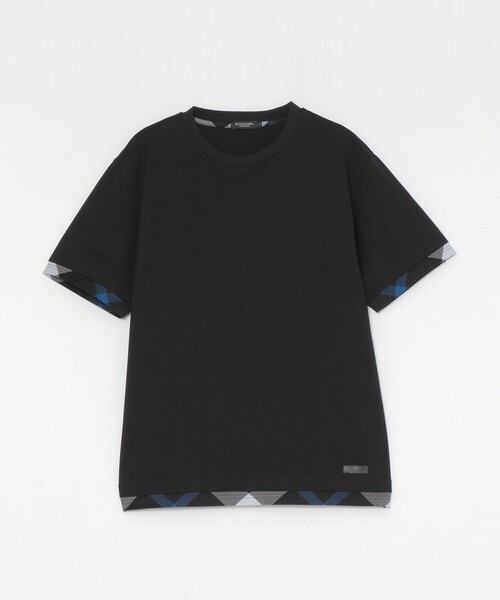 BLACK LABEL CRESTBRIDGE(ブラックレーベル・クレストブリッジ)の「チェックレイヤードマーセライズスラブTシャツ(Tシャツ/カットソー・メンズ・オレンジ系その他3/オフホワイト/ブルー系その他4/ブラック・XL/L/M)」の20枚目の写真