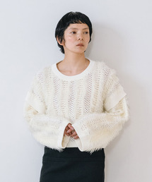 muller of yoshiokubo | muller of yoshiokubo ミュラーオブヨシオクボ / FUZZY KNIT TOP ファジーニットトップス / MLF26804(ニット/セーター)