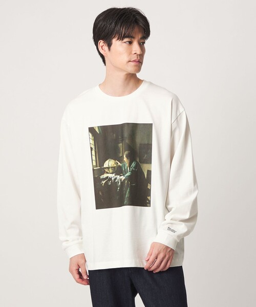 green label relaxing（グリーンレーベルリラクシング）の「フェルメール クルーネック プリント 長袖 Tシャツ（Tシャツ/カットソー・メンズ・その他1/ブラック/その他2・S/XL/L/M）」の10枚目の写真