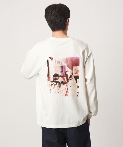 green label relaxing（グリーンレーベルリラクシング）の「フェルメール クルーネック プリント 長袖 Tシャツ（Tシャツ/カットソー・メンズ・その他1/ブラック/その他2・S/XL/L/M）」の11枚目の写真