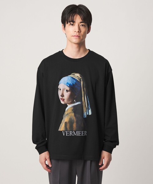 green label relaxing（グリーンレーベルリラクシング）の「フェルメール クルーネック プリント 長袖 Tシャツ（Tシャツ/カットソー・メンズ・その他1/ブラック/その他2・S/XL/L/M）」の13枚目の写真