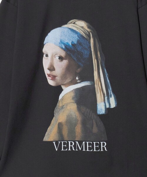 green label relaxing（グリーンレーベルリラクシング）の「フェルメール クルーネック プリント 長袖 Tシャツ（Tシャツ/カットソー・メンズ・その他1/ブラック/その他2・S/XL/L/M）」の20枚目の写真