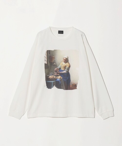 green label relaxing（グリーンレーベルリラクシング）の「フェルメール クルーネック プリント 長袖 Tシャツ（Tシャツ/カットソー・メンズ・その他1/ブラック/その他2・S/XL/L/M）」の22枚目の写真