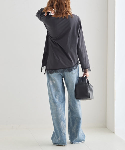 THE NEWHOUSE(ザニューハウス)の「THE NEWHOUSE/ザ ニューハウス FOILED MILTON JEAN デニムパンツ(デニムパンツ・レディース・ブルー・24/26)」の5枚目の写真