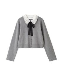 【WEB・ルミネ限定】レースカラーデタッチャブルカーディガン