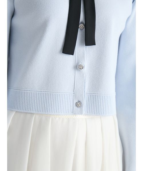 CELFORD(セルフォード)の「【WEB・ルミネ限定】レースカラーデタッチャブルカーディガン(カーディガン/ボレロ・レディース・チャコールグレー/ブラック/サックスブルー・38/36)」の11枚目の写真