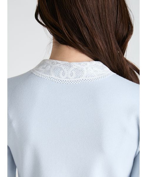CELFORD(セルフォード)の「【WEB・ルミネ限定】レースカラーデタッチャブルカーディガン(カーディガン/ボレロ・レディース・チャコールグレー/ブラック/サックスブルー・38/36)」の12枚目の写真