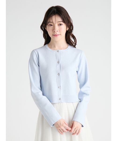 CELFORD(セルフォード)の「【WEB・ルミネ限定】レースカラーデタッチャブルカーディガン(カーディガン/ボレロ・レディース・チャコールグレー/ブラック/サックスブルー・38/36)」の17枚目の写真
