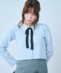 【WEB・ルミネ限定】レースカラーデタッチャブルカーディガン