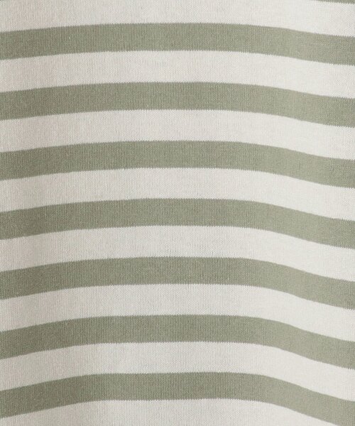 one'sterrace(ワンズテラス)の「綿天竺ラグランワイド7分袖ボーダープルオーバー(Tシャツ/カットソー・レディース・ブルー系その他7/ブラウン系8/ブラック系8/パープル系2/カーキ系5・02)」の14枚目の写真