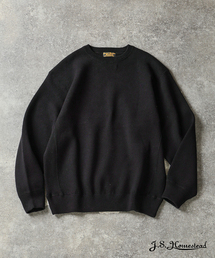 JOURNAL STANDARD J.S HOMESTEAD | J.S.Homestead / コットン ポリ スウェット ライク クルー ニット(ニット/セーター)