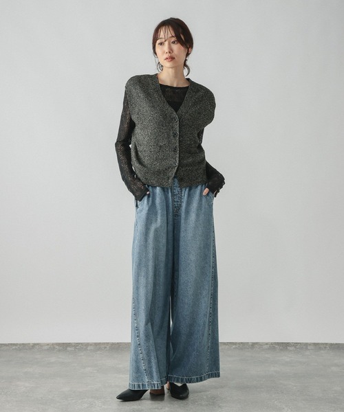 GLOBAL WORK(グローバルワーク)の「ラッセルレース袖ボタンプルオーバー/1054145(Tシャツ/カットソー・レディース・ボルドー/オフホワイト/ブラック・LARGE/MEDIUM)」の18枚目の写真