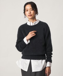ヘアリー ニット プルオーバー
