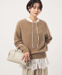 ヘアリー ニット プルオーバー