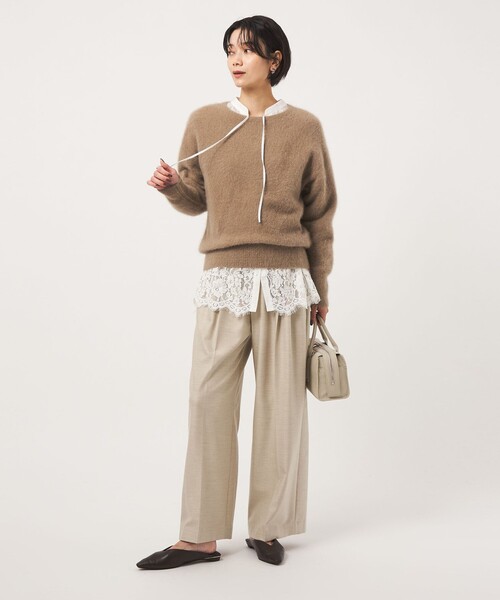 green label relaxing(グリーンレーベルリラクシング)の「ヘアリー ニット プルオーバー(ニット/セーター・レディース・ベージュ/ライトブルー/モカ/ブラック・FREE)」の10枚目の写真