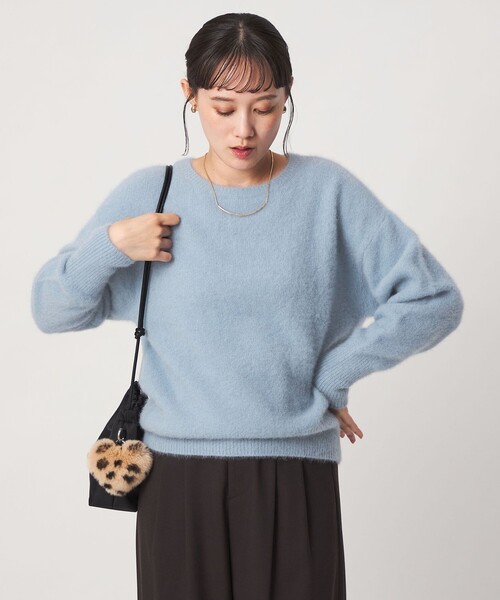 green label relaxing(グリーンレーベルリラクシング)の「ヘアリー ニット プルオーバー(ニット/セーター・レディース・ベージュ/ライトブルー/モカ/ブラック・FREE)」の21枚目の写真