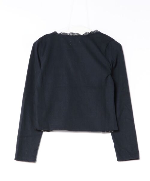 SPINNS(スピンズ)の「レイヤード風長袖カットソー/チェックブラウス/NEO森ガール(Tシャツ/カットソー・レディース・ブラウン/ネイビー/アイボリー・ONESIZE)」の15枚目の写真