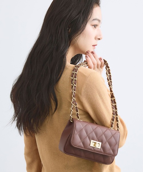 MILOS(ミロス)の「BARNYARDSTORM / MILOS(ミロス)別注 / キルティングBAG【カラー別注】(ハンドバッグ・レディース・ブラウン/ブラック系その他/ブラック・FREE)」の14枚目の写真