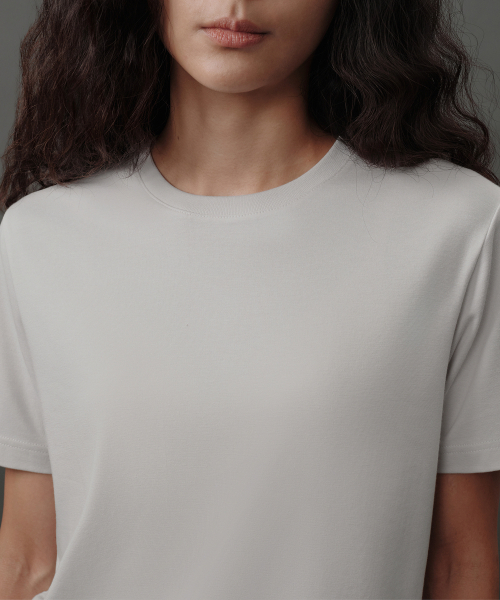 MUSINSA STANDARD WOMAN（ムシンサスタンダードウーマン）の「[リカバリー] ウィメンズ 半袖パンツセット [ダスティクリーム]（Tシャツ/カットソー・レディース・その他・SMALL/MEDIUM/LARGE/X-SMALL）」の8枚目の写真