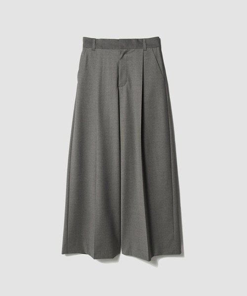 COLUMN(コラム)の「COLUMN / ベーシックタックワイドパンツ<PERMANENT>(スラックス・レディース・ボルドー/グレー/ブラック・38/36)」の1枚目の写真