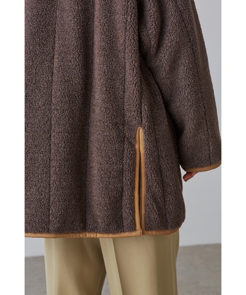 YLEVE(イレーヴ)の「LAVENHAM × YLEVE / COLLARLESS ZIP CO(ダウンジャケット/コート・レディース・カーキ・0)」の5枚目の写真