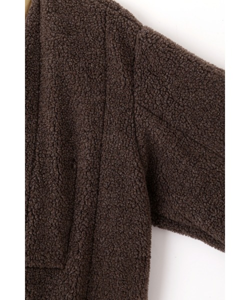 YLEVE(イレーヴ)の「LAVENHAM × YLEVE / COLLARLESS ZIP CO(ダウンジャケット/コート・レディース・カーキ・0)」の9枚目の写真