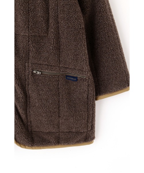 YLEVE(イレーヴ)の「LAVENHAM × YLEVE / COLLARLESS ZIP CO(ダウンジャケット/コート・レディース・カーキ・0)」の10枚目の写真
