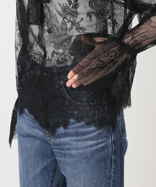 Spick & Span(スピックアンドスパン)の「《40周年 / 》40th ラッセルレースボウタイブラウス(シャツ/ブラウス・レディース・ブラック/ベージュ・FREE)」の17枚目の写真