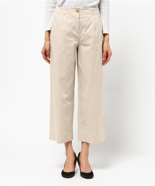 NATURAL BEAUTY BASIC(ナチュラルビューティーベーシック)の「TCギャバワイドパンツ(その他パンツ・レディース・カーキ/ベージュ・MEDIUM/SMALL/X-SMALL)」の8枚目の写真