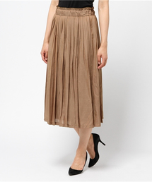 NATURAL BEAUTY BASIC | タックプリーツマキシスカート(スカート)