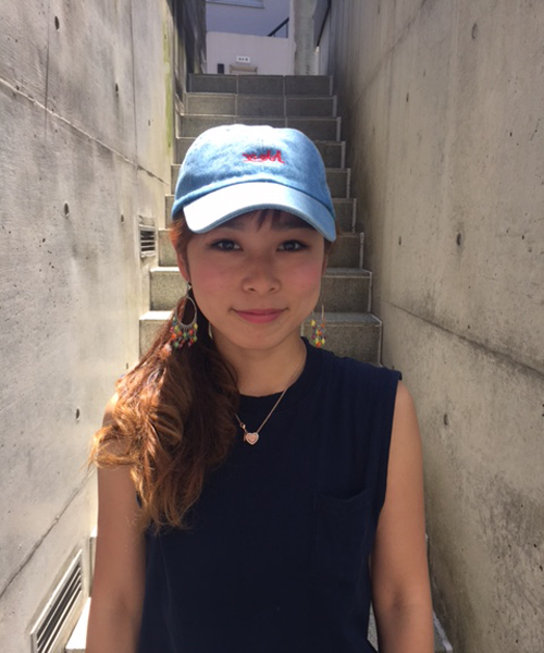 X-girl（エックスガール）の「LOGO COTTON CAP キャップ/パステルカラー/デイリーユース/帽子/ロゴ/ギフト（キャップ・レディース・ピンク/ライトブルー/ライトインディゴブルー/ホワイト/ブラック・ONE SIZE）」の19枚目の写真