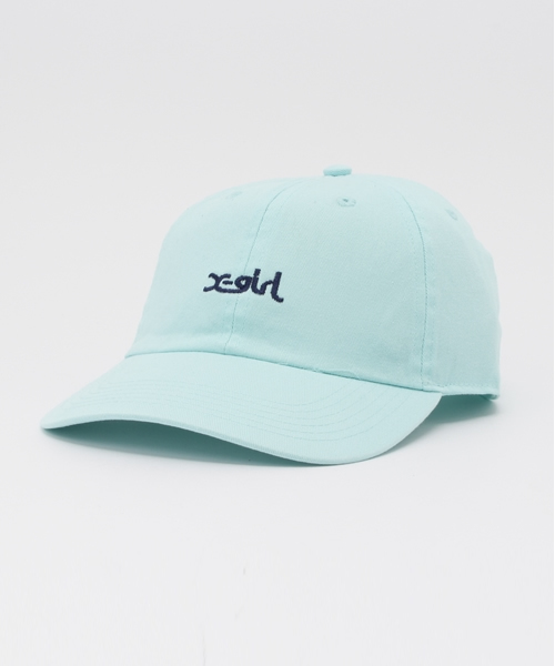 X-girl（エックスガール）の「LOGO COTTON CAP キャップ/パステルカラー/デイリーユース/帽子/ロゴ/ギフト（キャップ・レディース・ピンク/ライトブルー/ライトインディゴブルー/ホワイト/ブラック・ONE SIZE）」の14枚目の写真