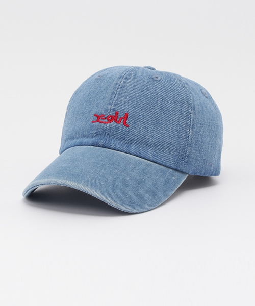 X-girl（エックスガール）の「LOGO COTTON CAP キャップ/パステルカラー/デイリーユース/帽子/ロゴ/ギフト（キャップ・レディース・ピンク/ライトブルー/ライトインディゴブルー/ホワイト/ブラック・ONE SIZE）」の15枚目の写真