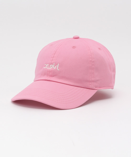 X-girl（エックスガール）の「LOGO COTTON CAP キャップ/パステルカラー/デイリーユース/帽子/ロゴ/ギフト（キャップ・レディース・ピンク/ライトブルー/ライトインディゴブルー/ホワイト/ブラック・ONE SIZE）」の16枚目の写真