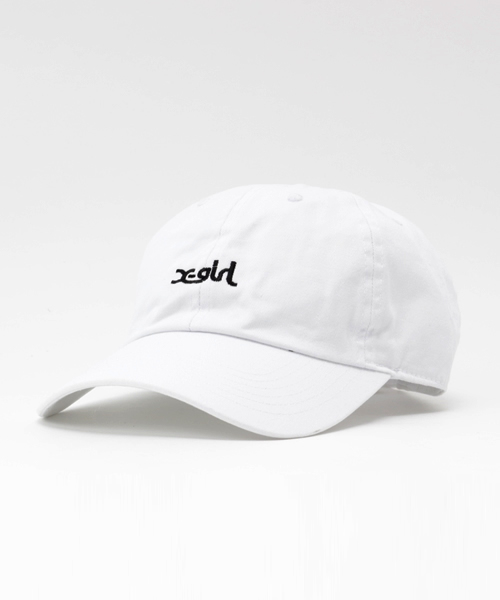 X-girl（エックスガール）の「LOGO COTTON CAP キャップ/パステルカラー/デイリーユース/帽子/ロゴ/ギフト（キャップ・レディース・ピンク/ライトブルー/ライトインディゴブルー/ホワイト/ブラック・ONE SIZE）」の2枚目の写真