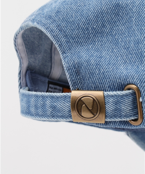 X-girl（エックスガール）の「LOGO COTTON CAP キャップ/パステルカラー/デイリーユース/帽子/ロゴ/ギフト（キャップ・レディース・ピンク/ライトブルー/ライトインディゴブルー/ホワイト/ブラック・ONE SIZE）」の9枚目の写真