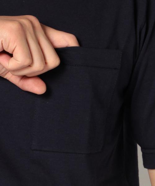 SHIPS（シップス）の「Le minor: ソリッド ボートネック ポケット Tシャツ（Tシャツ/カットソー・メンズ・ホワイト/ネイビー・MEDIUM/X-SMALL/SMALL）」の14枚目の写真