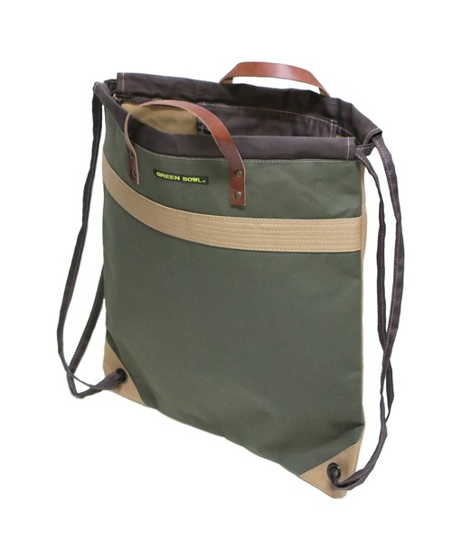 GREEN BOWL(グリーンボウル)の「GREEN BOWL Knapsack/グリーンボウルナップサック(バックパック/リュック・メンズ・インディゴブルー/オリーブ/サックスブルー・FREE)」の6枚目の写真